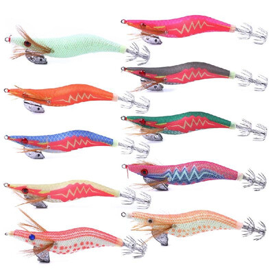 10Pcs Fishing Lure Set Squid Jigs Glow At Night Artificial Fishing Lures Squid Jig Hooks Wood Shrimp Fishing Bait
10Pcs Fishing Lure Set Squid Jigs Glow At Night Artificial Fishing Lures Squid Jig Hooks Wood Shrimp Fishing Bait