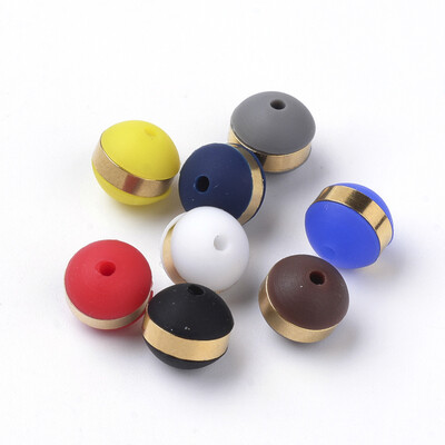 Silicone Beads with 304 Stainless Steel Findings Round Golden Mixed Color 8mm Hole 15mm
Silicone Beads with 304 Stainless Steel Findings Round Golden Mixed Color 8mm Hole 15mm