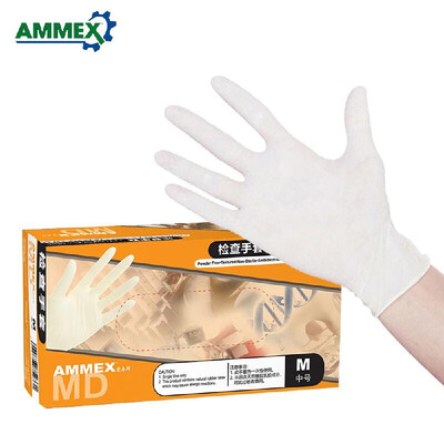 AMMEX Disposable Latex Gloves Powder-free Home Industry Food Medical Gloves Thicken Rubber Gloves 100pcspack
AMMEX Disposable Latex Gloves Powder-free Home Industry Food Medical Gloves Thicken Rubber Gloves 100pcspack
