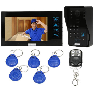 KKmoon® 7 Wired Video Door Phone System RecordSnapshot Visual Intercom Doorbell with 1800x480 Indoor Monitor 11000TVL Outdoo
KKmoon® 7 Wired Video Door Phone System RecordSnapshot Visual Intercom Doorbell with 1800x480 Indoor Monitor 11000TVL Outdoo