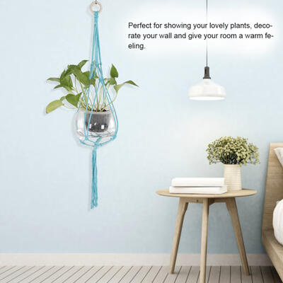 Greensen Hand-made Plant Hanger Flower Pot Holder Basket String Hanging Rope Wall Decor
Greensen Hand-made Plant Hanger Flower Pot Holder Basket String Hanging Rope Wall Decor
