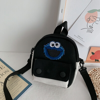 Casual cute cartoon Sesame Street canvas bag female 2019 new simple&versatile fashion contrast color shoulder Messenger bag
Casual cute cartoon Sesame Street canvas bag female 2019 new simple&versatile fashion contrast color shoulder Messenger bag
