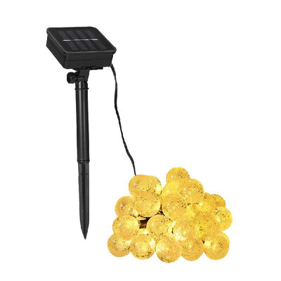 Solar String Lights 197ft 30 LED Rope Light Bubble Ball Shape 8 Modes Multicolor for Party Garden Home Festival Decoration
Solar String Lights 197ft 30 LED Rope Light Bubble Ball Shape 8 Modes Multicolor for Party Garden Home Festival Decoration