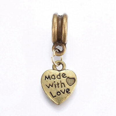 Tibetan Style Alloy European Dangle Beads Large Hole Pendants Cadmium Free & Lead Free & Nickel Free
Tibetan Style Alloy European Dangle Beads Large Hole Pendants Cadmium Free & Lead Free & Nickel Free