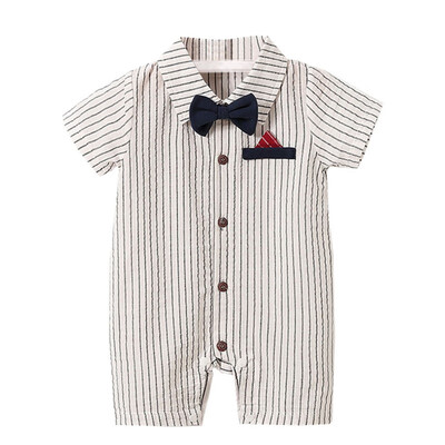 Infant Baby Boy Gentle Design Striped Short Sleeve Kids Girl Jumpsuit Newborn Clothes 0-24M Lovely Newborn Baby Clothes
Infant Baby Boy Gentle Design Striped Short Sleeve Kids Girl Jumpsuit Newborn Clothes 0-24M Lovely Newborn Baby Clothes