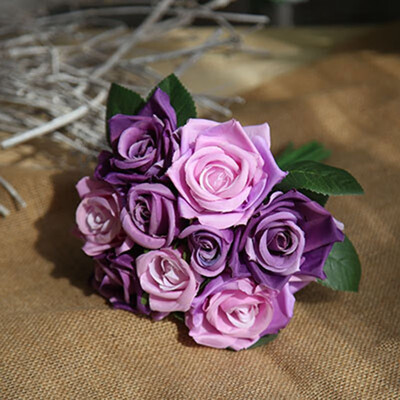 FUNNYBUNNY Artificial Fake Flowers Silk Artificial Roses 9 Heads Bridal Wedding Bouquet for Home Garden Party Wedding Decoration
FUNNYBUNNY Artificial Fake Flowers Silk Artificial Roses 9 Heads Bridal Wedding Bouquet for Home Garden Party Wedding Decoration