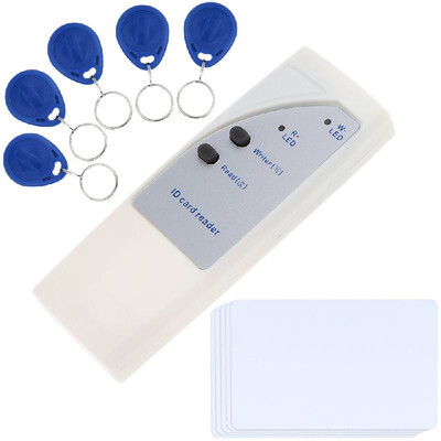 Handheld 125Khz EM ID Card Reader Copier Writer Duplicator 5 Writable Cards 5 Key Fob
Handheld 125Khz EM ID Card Reader Copier Writer Duplicator 5 Writable Cards 5 Key Fob
