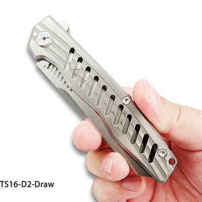 TWOSUN d2 blade folding knife Pocket Knife Survival Knives Camping hunting outdoor tool EDC TC4 Titanium KVT ceramics ball TS16
TWOSUN d2 blade folding knife Pocket Knife Survival Knives Camping hunting outdoor tool EDC TC4 Titanium KVT ceramics ball TS16