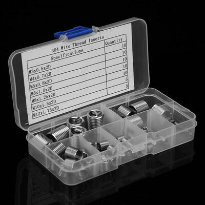 Greensen 60pcs M345681012 Stainless Steel Coiled Wire Helical Screw Threaded Inserts Set
Greensen 60pcs M345681012 Stainless Steel Coiled Wire Helical Screw Threaded Inserts Set