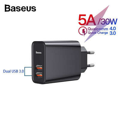 Baseus 30W 5A quick charge adapter 30 Usb charger for Huawei QC 40 wall charge for iphone
Baseus 30W 5A quick charge adapter 30 Usb charger for Huawei QC 40 wall charge for iphone