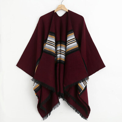 Wild female striped demolition imitation cashmere scarf autumn&winter cloak travel wild slit scarf summer air conditioning shawl
Wild female striped demolition imitation cashmere scarf autumn&winter cloak travel wild slit scarf summer air conditioning shawl