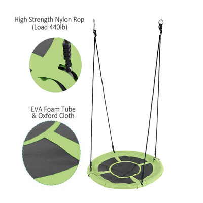 Ktaxon 40In Saucer Tree Swing Round Outdoor Nest Spinner Swing Durable Steel Frame for Kids
Ktaxon 40In Saucer Tree Swing Round Outdoor Nest Spinner Swing Durable Steel Frame for Kids