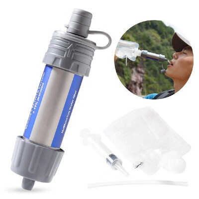 Outdoor Water Filter Straw Water Filtration System Water Purifier for Emergency Preparedness Camping Traveling Backpacking
Outdoor Water Filter Straw Water Filtration System Water Purifier for Emergency Preparedness Camping Traveling Backpacking