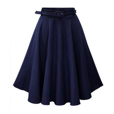 Women High Waist Long Section Denim With Belt Dress Casual Elegant Versatile Loose Half-length Cowboy Skirt
Women High Waist Long Section Denim With Belt Dress Casual Elegant Versatile Loose Half-length Cowboy Skirt