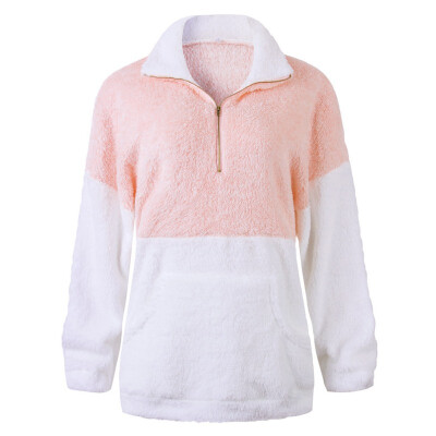 Women Fashion Pocket Zipper Blouse Woolen Coat Long Sleeve Casual Warm Winter Autumn Loose Tops
Women Fashion Pocket Zipper Blouse Woolen Coat Long Sleeve Casual Warm Winter Autumn Loose Tops