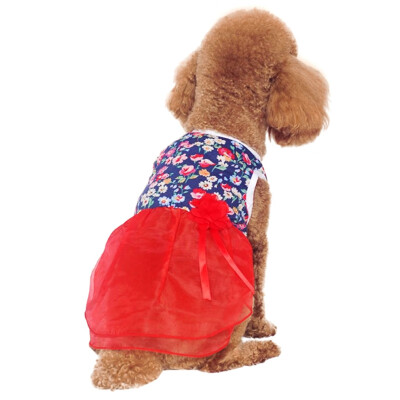 Pet Dog Summer Thin Floral Silk Knot Bow Tutu Dress Pet Clothes Princess Dress Clothing Accessories for Puppy Decoration
Pet Dog Summer Thin Floral Silk Knot Bow Tutu Dress Pet Clothes Princess Dress Clothing Accessories for Puppy Decoration