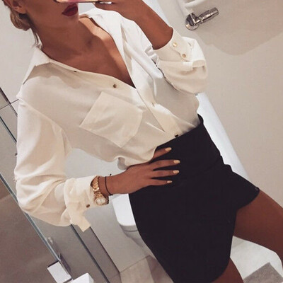 Women Spring Leopard Print Long Sleeve Button V Neck T Shirt Casual Blouse Tops
Women Spring Leopard Print Long Sleeve Button V Neck T Shirt Casual Blouse Tops