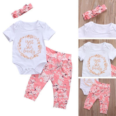 Baby Girls Summer RomperPants Set Newborn Bodysuit Jumpsuit Clothes Outfits
Baby Girls Summer RomperPants Set Newborn Bodysuit Jumpsuit Clothes Outfits