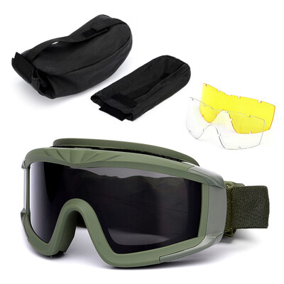 Outdoor Military Goggles UV400 Protective Goggles Dustproof Cycling Training CS Gaming Goggles Eyewear with 2 Interchangeable Lens
Outdoor Military Goggles UV400 Protective Goggles Dustproof Cycling Training CS Gaming Goggles Eyewear with 2 Interchangeable Lens