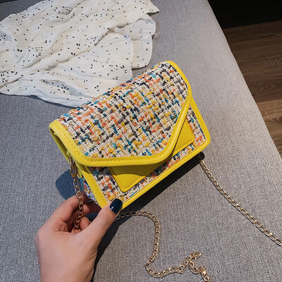 Sen temperament chain Messenger bag female 2019 new simple contrast color woven bag fashion wild personality shoulder bag
Sen temperament chain Messenger bag female 2019 new simple contrast color woven bag fashion wild personality shoulder bag