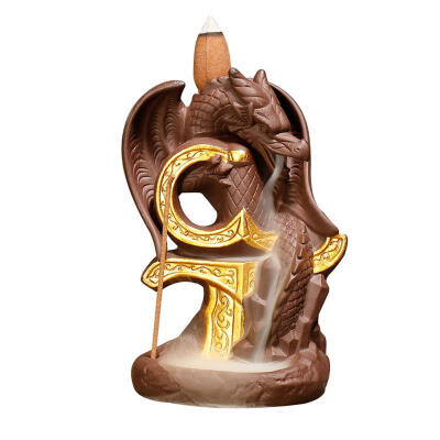 Greensen Redware Smoke Backflow Incense Burner Home Decor Pterosaur Aromatherapy Censer
Greensen Redware Smoke Backflow Incense Burner Home Decor Pterosaur Aromatherapy Censer