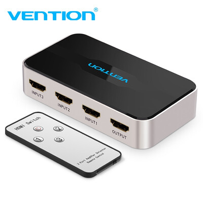 Vention HDMI Switch 4K 3 in 1 out HDMI Switcher Splitter Hub 4K Full HD 1080P 3D for PC Laptop Xbox 360 One PS4 PS3
Vention HDMI Switch 4K 3 in 1 out HDMI Switcher Splitter Hub 4K Full HD 1080P 3D for PC Laptop Xbox 360 One PS4 PS3