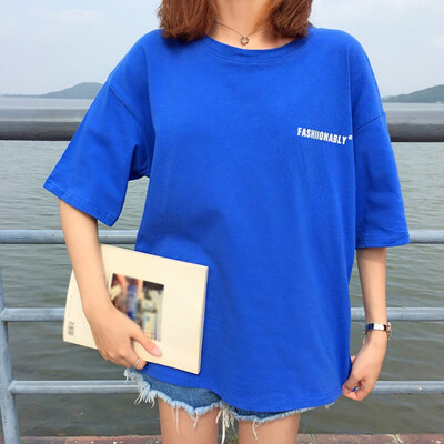 Couple Casual Fashion Cotton Round Neck Letters Print Short Sleeve Loose Pullover T-Shirt
Couple Casual Fashion Cotton Round Neck Letters Print Short Sleeve Loose Pullover T-Shirt