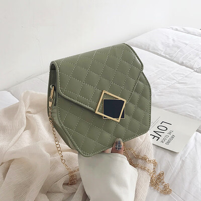 2019 new simple fashion casual shoulder bag versatile texture Messenger bag female polygon rhombic chain bag
2019 new simple fashion casual shoulder bag versatile texture Messenger bag female polygon rhombic chain bag