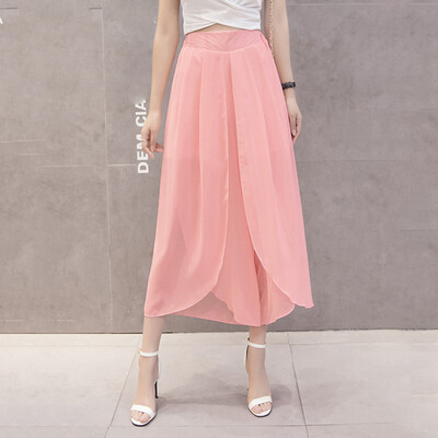 Tailored Women Summer Solid Chiffon Flare Elastic High Waist Wide Leg Pants Plus Size
Tailored Women Summer Solid Chiffon Flare Elastic High Waist Wide Leg Pants Plus Size