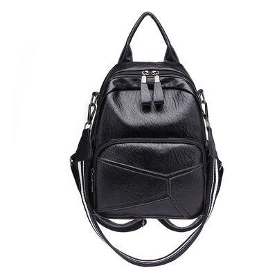 Double-shoulder bag womens Korean waterproof PU soft leather backpack students bag high-capacity leisure travel
Double-shoulder bag womens Korean waterproof PU soft leather backpack students bag high-capacity leisure travel