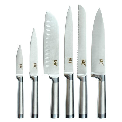 New all stainless steel tool set straight shank hollow handle chef cut meat universal peel bread cutter
New all stainless steel tool set straight shank hollow handle chef cut meat universal peel bread cutter