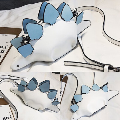 Creative 3D Chameleon Cartoon Handbags Chic Funny Dinosaur Animal Messenger Bags Panelled Shoulder Crossbody Bags
