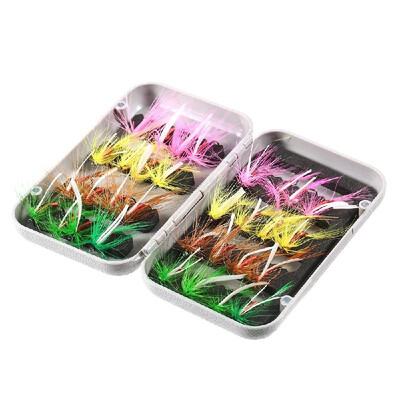 32pcs Fly Fishing Lure Set Artificial Bait with Hooks Carbon Steel Insect Fly Fishing Hooks
32pcs Fly Fishing Lure Set Artificial Bait with Hooks Carbon Steel Insect Fly Fishing Hooks