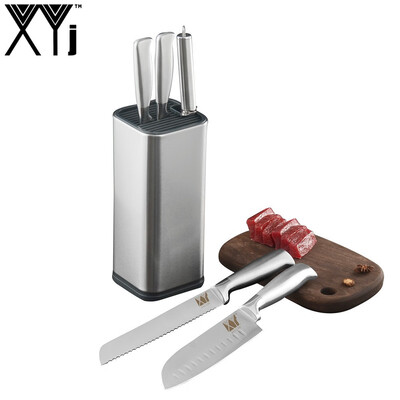 XYj Kitchen Knives Stainless Steel Knife 8" inch Knife Holder Sharpener Bar Kitchen Knife 6 Piece Set
XYj Kitchen Knives Stainless Steel Knife 8" inch Knife Holder Sharpener Bar Kitchen Knife 6 Piece Set