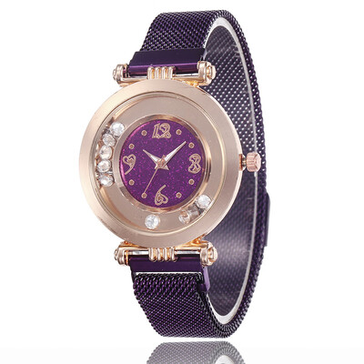Iron magnet watch strap creative heart-shaped digital watch simple diamond star lady watch
Iron magnet watch strap creative heart-shaped digital watch simple diamond star lady watch