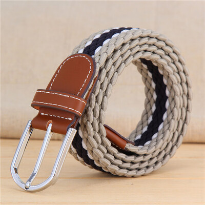 New elastic force weaving Unisex belt fashion stripe canvas Alloy pin buckle Men belt casual simple Men&Women cowboy belt
New elastic force weaving Unisex belt fashion stripe canvas Alloy pin buckle Men belt casual simple Men&Women cowboy belt