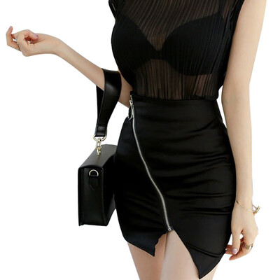 Mini Skirt Sexy Slit Design Women Irregular Fashion New Solid Color Zipper Decoration Sexy & Club Pencil WhiteBlack Skirt
Mini Skirt Sexy Slit Design Women Irregular Fashion New Solid Color Zipper Decoration Sexy & Club Pencil WhiteBlack Skirt