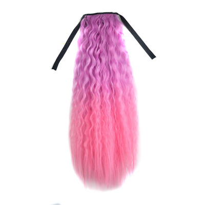 Gobestart Gradient Color Ribbon Wavy Curly Long Ponytail Horsetail Clip Hair Extensions
Gobestart Gradient Color Ribbon Wavy Curly Long Ponytail Horsetail Clip Hair Extensions