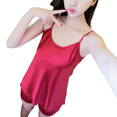 Toponeto Womens Sexy Satin Lingerie Sleepwear Sleeveless Pajamas Underwear Set Nightdress
Toponeto Womens Sexy Satin Lingerie Sleepwear Sleeveless Pajamas Underwear Set Nightdress
