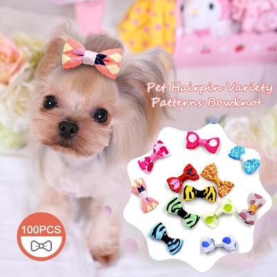 100Pcs Pet Dog Hairpin Dog Bow Tie Variety Patterns Bowknot Dog Grooming Hair Accessories
100Pcs Pet Dog Hairpin Dog Bow Tie Variety Patterns Bowknot Dog Grooming Hair Accessories