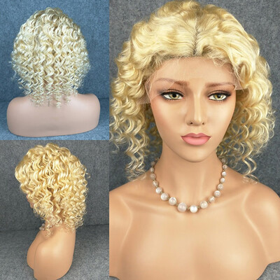 8A Grade 613 Blonde Lace Front Human Hair Wigs Deep Wave Glueless Lace Front Wigs Brazilian Lace Front Wigs with Baby Hair Loose D
8A Grade 613 Blonde Lace Front Human Hair Wigs Deep Wave Glueless Lace Front Wigs Brazilian Lace Front Wigs with Baby Hair Loose D