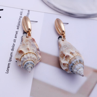 EK649 Big Shell Drop Earrings For Women Creative Starfish Conch Cowrie Hanging Brincos Statement Earrings Boho Beach Jewelry
EK649 Big Shell Drop Earrings For Women Creative Starfish Conch Cowrie Hanging Brincos Statement Earrings Boho Beach Jewelry