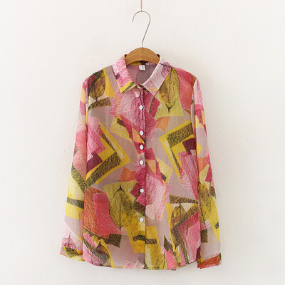 Tailored Women Fashion Long Sleeve Turn Down Collar Printed Pattern Casual Shirt Chiffon
Tailored Women Fashion Long Sleeve Turn Down Collar Printed Pattern Casual Shirt Chiffon