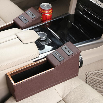 Car Accessory Armrest Storage Box Console Seat Slit Multipurpose Pocket Catch Pouch with Foldable Cup Holder 4 USB Charging Port
Car Accessory Armrest Storage Box Console Seat Slit Multipurpose Pocket Catch Pouch with Foldable Cup Holder 4 USB Charging Port