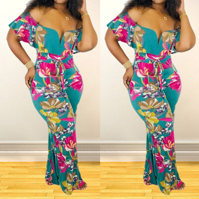Starmoon Fashion Womens Floral Print Short Sleeve Bandage Off Shoulder Tight Jumpsuit
Starmoon Fashion Womens Floral Print Short Sleeve Bandage Off Shoulder Tight Jumpsuit