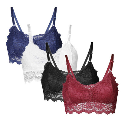 Toponeto 4PC New Women Lace Plus Size Vest Wireless Bra Lingerie Sexy Underwear Camisole
Toponeto 4PC New Women Lace Plus Size Vest Wireless Bra Lingerie Sexy Underwear Camisole