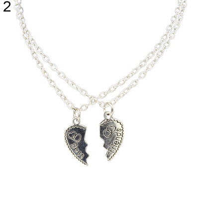2 Pcs Fashion Best Friends Love Heart Pendant Couple Chain Necklace Jewelry Gift
2 Pcs Fashion Best Friends Love Heart Pendant Couple Chain Necklace Jewelry Gift