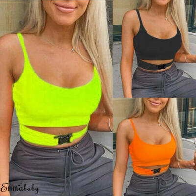 Sexy Women Cut Out Buckle Vest Boob Tube Crop Top Bodycon T Shirt Cami Tank Top
Sexy Women Cut Out Buckle Vest Boob Tube Crop Top Bodycon T Shirt Cami Tank Top