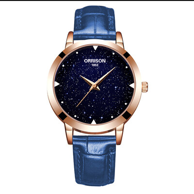 Watch woman watch belt waterproof lady gift Korean version simple business starry fashion
Watch woman watch belt waterproof lady gift Korean version simple business starry fashion