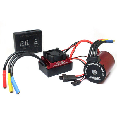 Tailored S3650 3500KV Brushless Motor60A ESC Program Card Combo For 110 RC Car Truck
Tailored S3650 3500KV Brushless Motor60A ESC Program Card Combo For 110 RC Car Truck